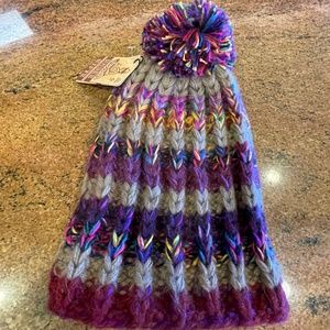 NEW! Andes Gifts Handmade Chunky Warm Knit Hat, Beanie One Size NWT!